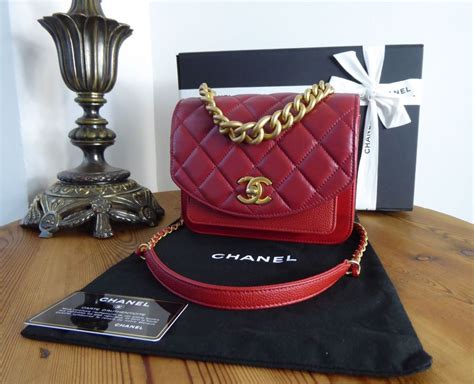 chanel red purse glod chain|chanel handbags uk.